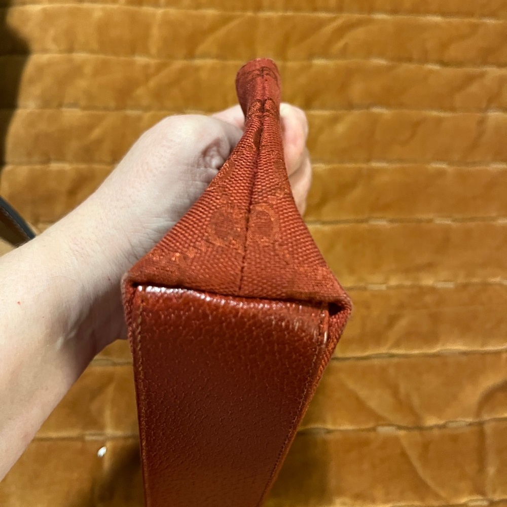 Gucci GG Red Monogram pouch / makeup bag - Picture 3 of 6